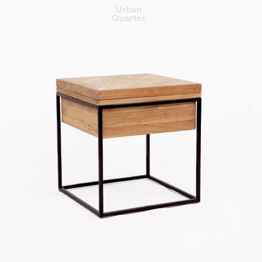 wood side table